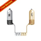 REMAX RC-C103 Car Charger 3.4A with Apple and Micro Cable