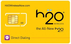 H2O Wireless Prepaid SIM Card