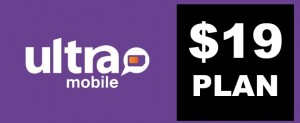 $19.00 Ultra Mobile Monthly Plan with SIM Card