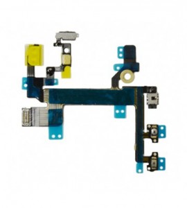iPhone 5S Power, Mute, & Volume Switch Connector with flash LED Flex Cable