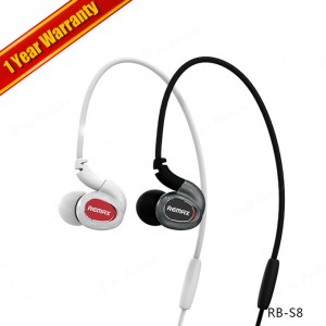 REMAX S8 Bluetooth Headset Neckband Sport Earphone with Mic Remote Control